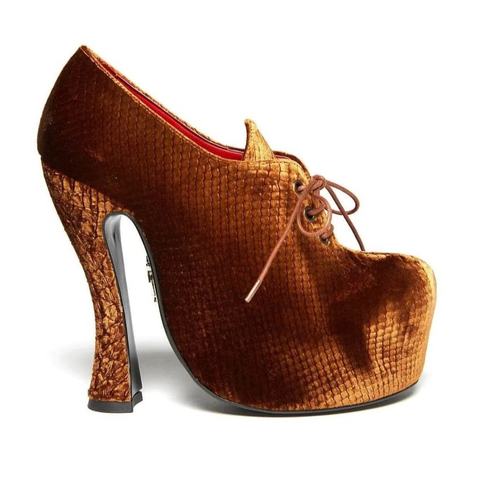 Kat Von D Natacha Velvet Platform Heels